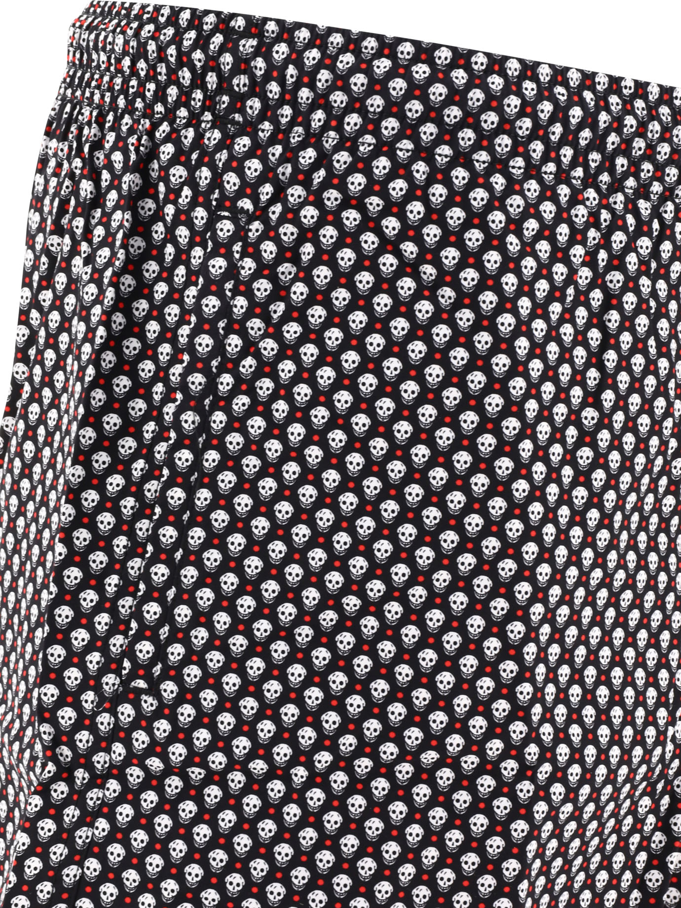 ALEXANDER MCQUEEN Black   Skull Dots swim shorts